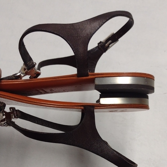 Giuseppe Zanotti Brown Sandals Size 9 Bohemian, Boho, Beach, Summer, Vacation. - Picture 6 of 16